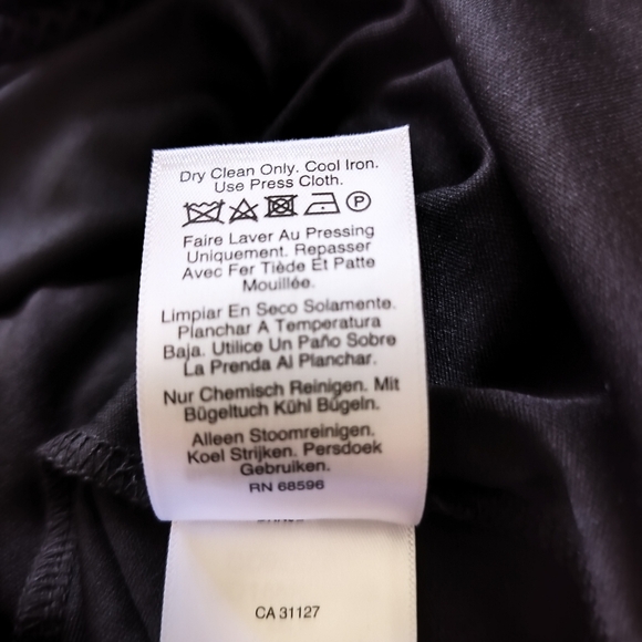 DKNY Women's Black Sleeveless Dress Black Lining Mesh Overlay Zip Back Size 8 - Picture 15 of 16